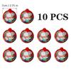 10pcs 7cm Christmas Ball Candy Box Christmas Tree Pendant Tinplate Children Spherical Gift Iron Box New Year Decoration Xmas Eve