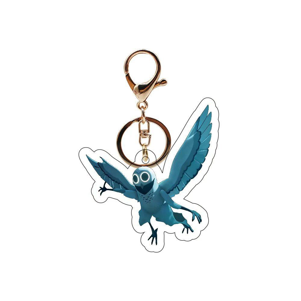 New Game 99 Nights In The Forest Keychain Bag Accessories Acrylic Pendant 99 Nights In The Forest Deer Owl KeyRing Fans Gifts