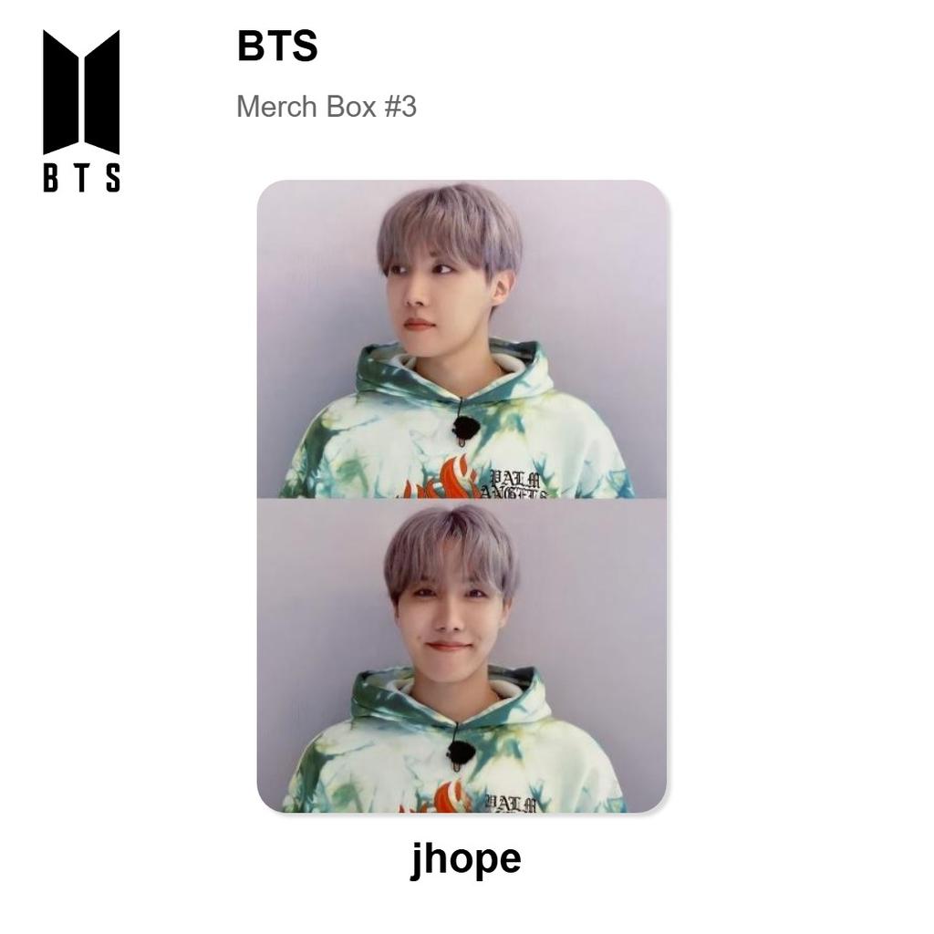 BTS Caja de Merchandising #3 Fotocarta Oficial