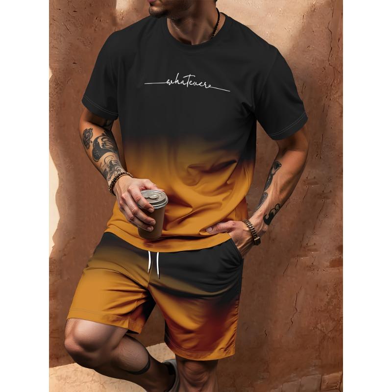 

Men s Summer Sports Outfit 3D Print Fashion Casual Set 6XL