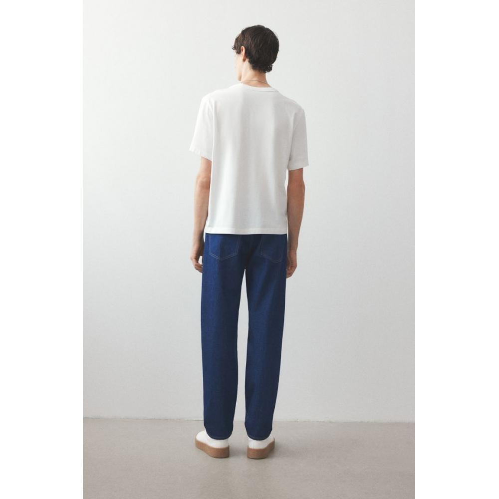 H M Relaxed Fit Jeans Dark deniM Blue