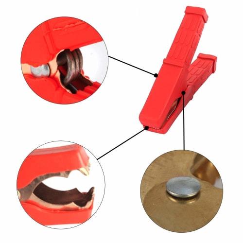 Chocople Alligator Clips for Car Batteries, Insulated, High Current, 200A, 2 Pieces