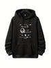 Unisex Fall Autumn Music Player Print Retro Vintage Graphic Hoodie Hooded Sweatshirt Print Casual Top for Daily Wear Weekend Trave