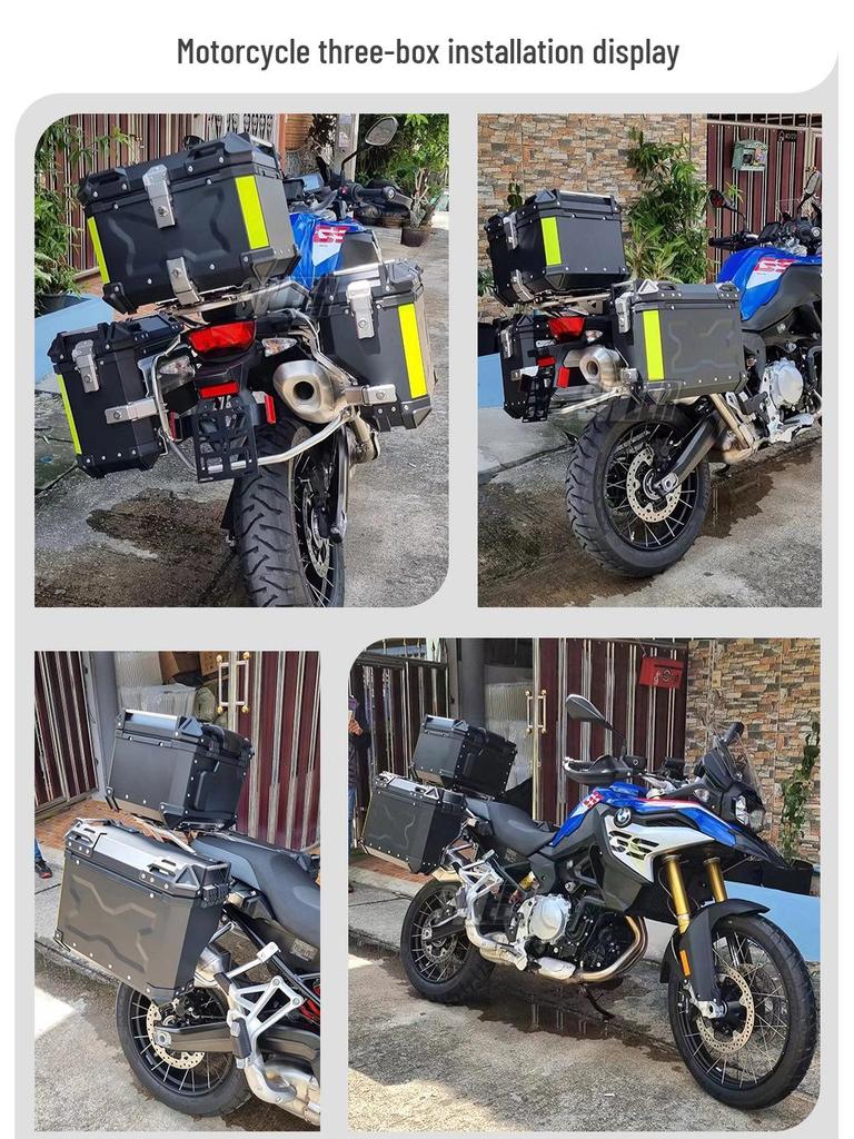 Universal Motorcycle Aluminum Side Boxes – Waterproof, Anti-Collision, Quick Release (18L/28L/35L)