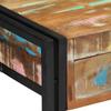 Console Table with Shelf Multicolored Solid Upcycled Wood