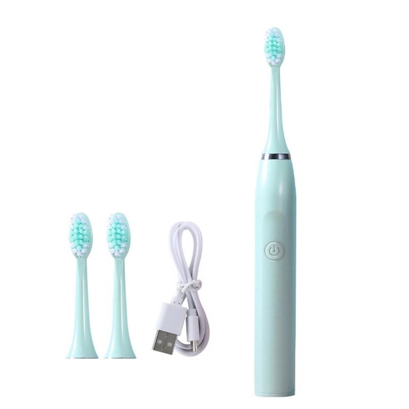 Electric Toothbrush for Adults,Rechargeable Battery Toothbrush Portable with 3 Brush Heads,2 Mins Smarts Timer 5 Modes