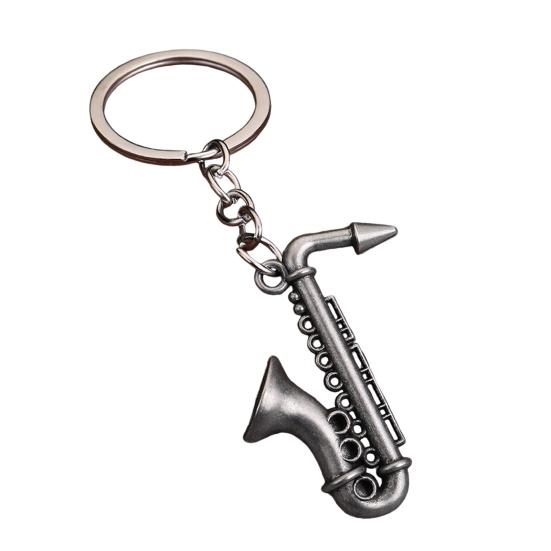 Musician Keychain Pendant Decorative 3D Design Bag Hanging Pendant Miniature Instrument Shape Key Holder Bag
