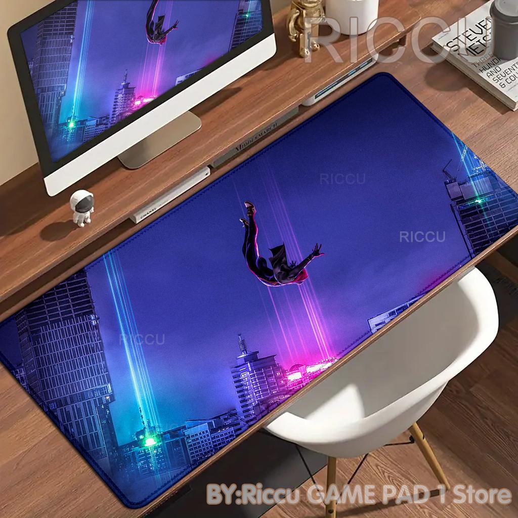 PC Peripherals HD S-Spider Man Mouse Pad Anime Film Rubber Keyboard Mouse Pad Comic Office Desk Laptops Gaming Accessories Mat
