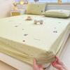 1pc Rose Print Fitted bed sheet with Elastic Band Comfortable and Breathable Single/Queen drap de lit Soft for protector colchon