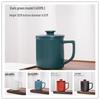 Ceramic Office Tea Mug with Lid and Filter