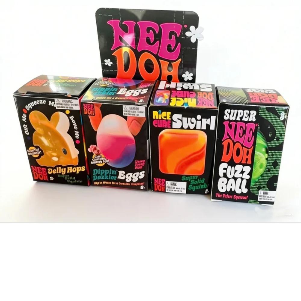 Hot Nee-Doh Golden Egg Treasure Hunt Blind Box Toy With Squishy Surprise Stress Relief Squeeze Kids' Easter Party Toy