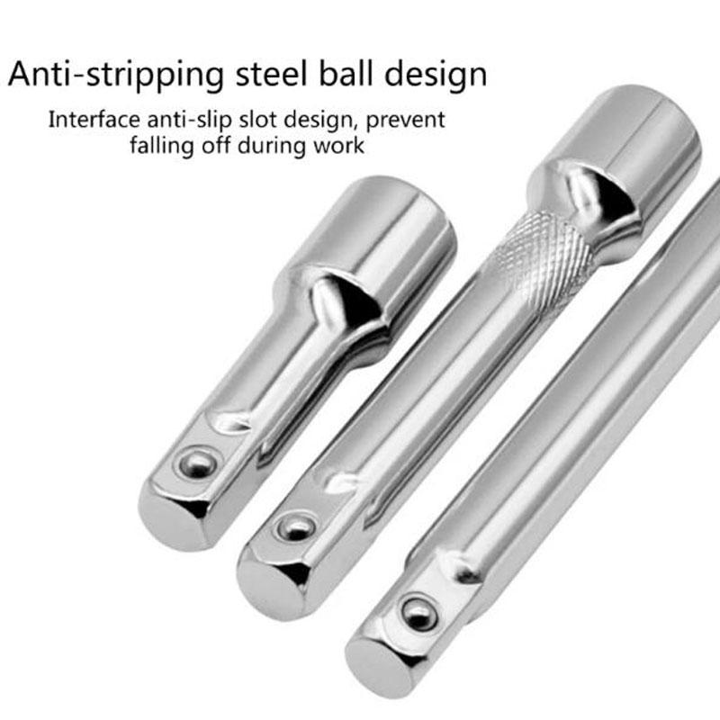 Klucze elektryczne A2BE Galwanizacja Długie pręty do klucza udarowego 1/2 cala Przedłużka 75/125/250mm