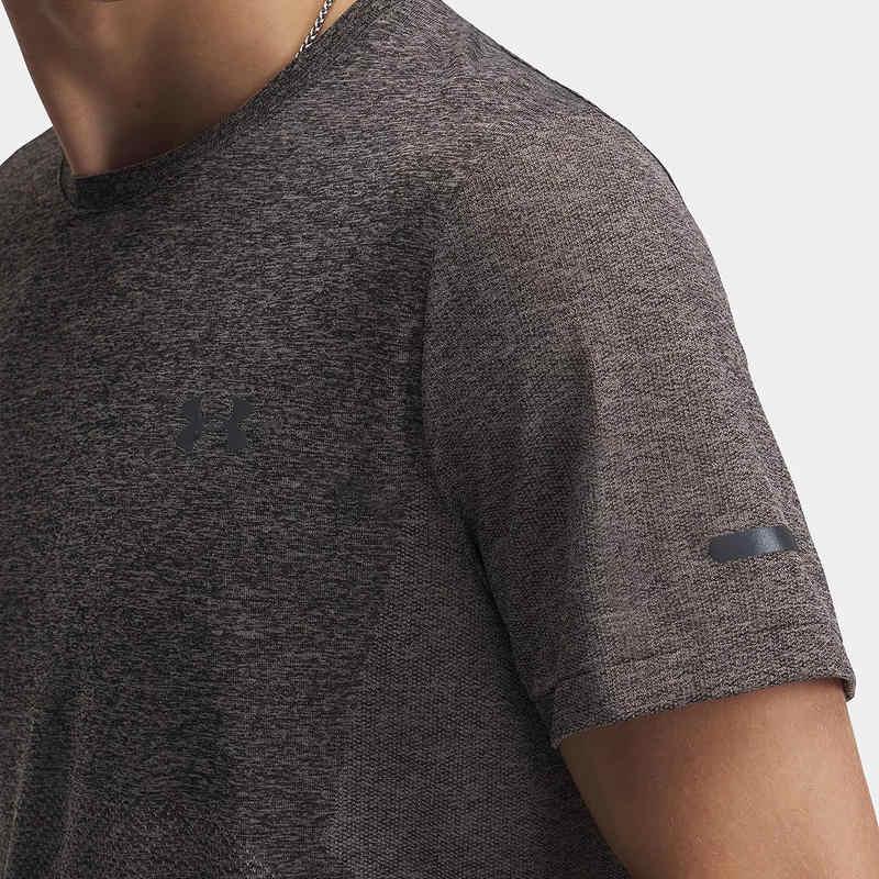 Under Armour Seamless Pullover Comfort Crew Neck Short Sleeve T-Shirt Men Tops Gray 1375692-009