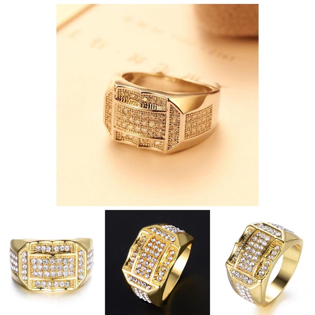 Zircon Square Shaped Wedding Rings Zircon Ring Men For