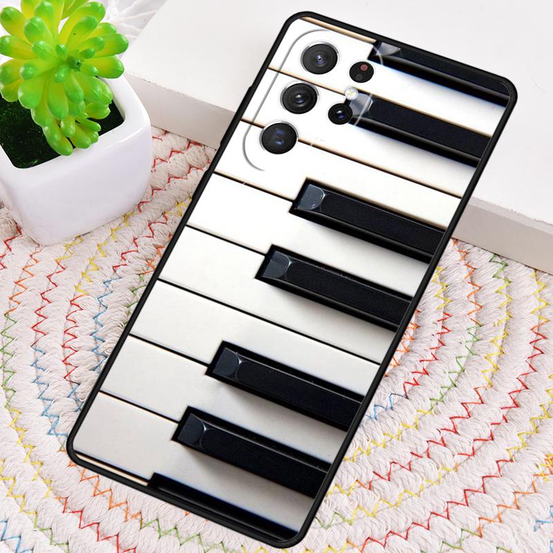Piano Keys Musical TPU Phone Case For Samsung Galaxy Note 10 Pro S26 S25 S24 S23 S22 Ultra Plus S21 FE S20 Shockproof Cover