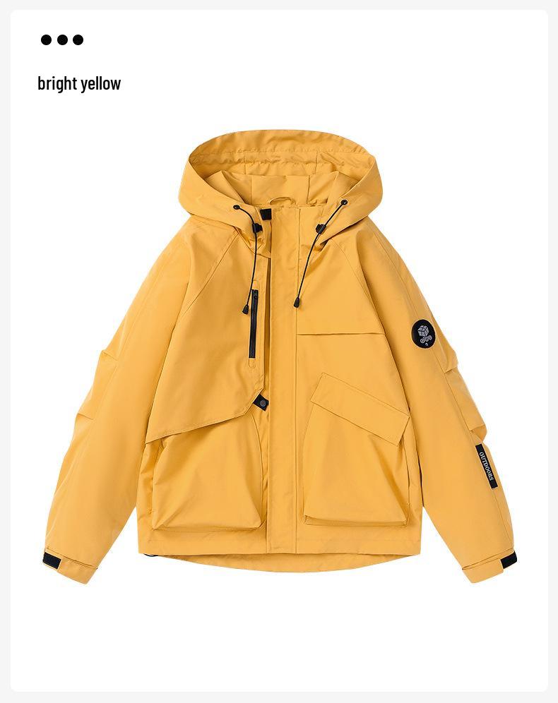 Men's Windproof Water-Repellent Mountain Jacket for Spring/Autumn - Ideal for Travel, Hiking, Cycling, Fishing, and Outdoor Sports