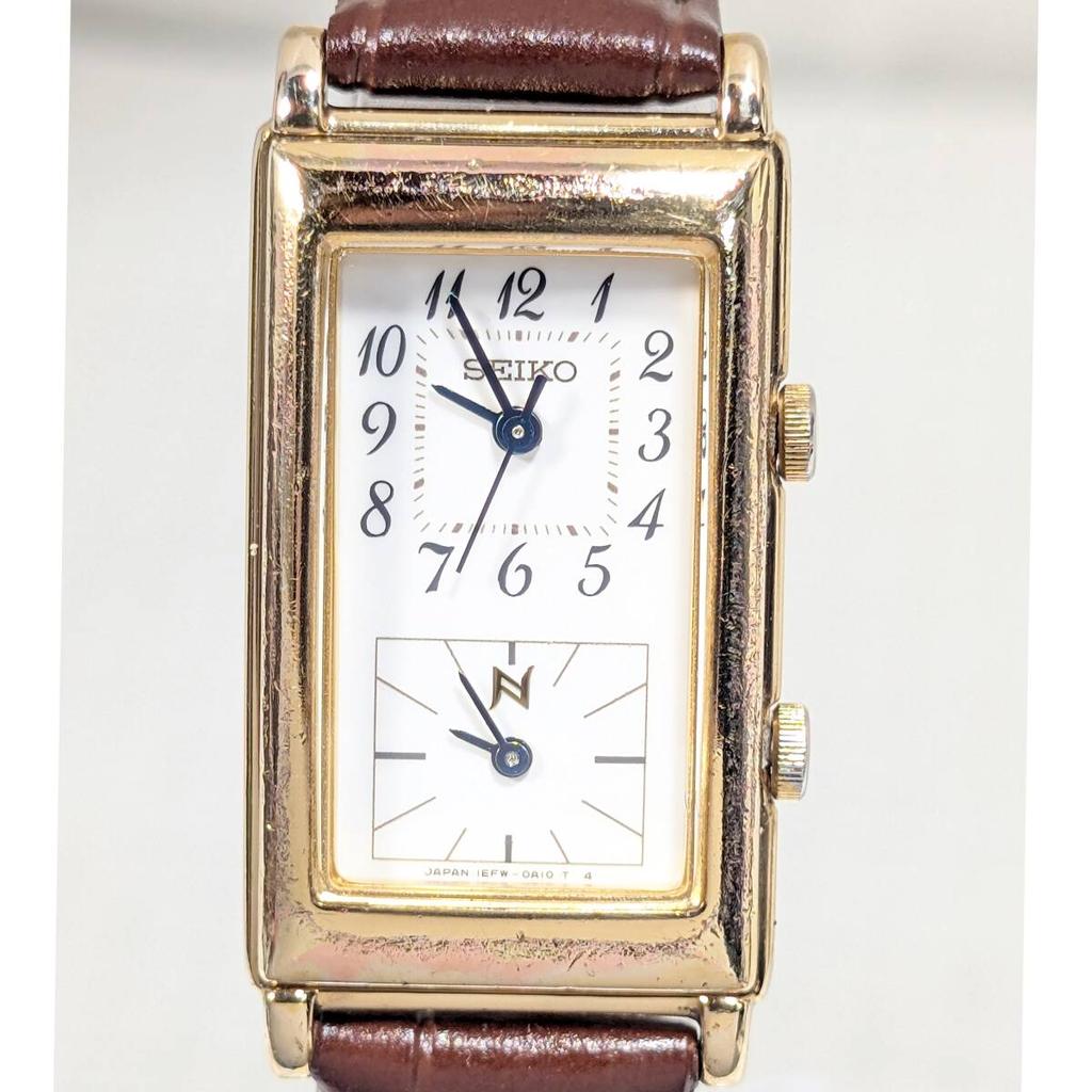 SEIKO Neue Double Face Battery and Strap Working Ladies' Watch, Replaced, Condition, Q-24