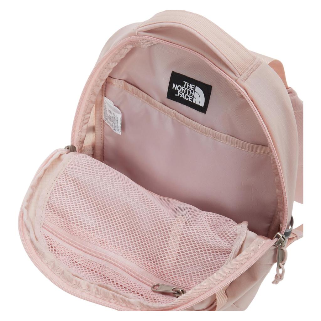 The North Face Einfacher Vielseitiger Logo-Bestickter Nylon-Mini-Rucksack Unisex-Rucksack Rosa NM2DS07C