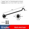 Black Stainless Steel Window & Door Latch Hook