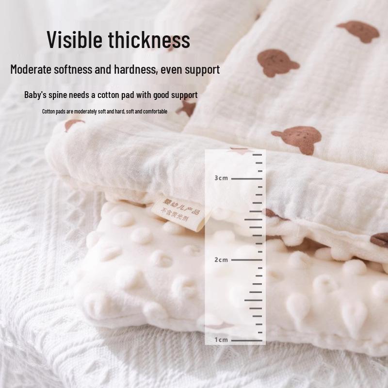 Soft & Cozy Baby Stroller Cushion: Pure Cotton Mattress with Dot Fleece for Autumn and Winter Comfort