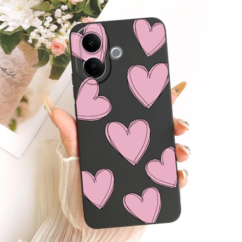 Butterfly Love Heart Bow Phone Case For Vivo V60 Lite 4G 5G V2530 / Vivo V60 V2511 T4 Pro Back Cover Soft Camera Protected Funda