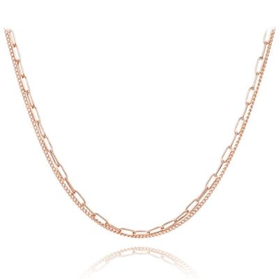 ELLE Jewelry Clip Chain Layered Necklace ELBRNN188