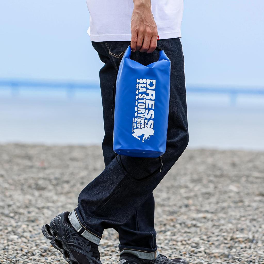 DRESS x Umi Monogatari Sac uscat, 5L, Impermeabil și Hidrofug, Perfect pentru Pescuit, Camping, Cizme, Pantofi, Costume de baie și Activități în aer liber