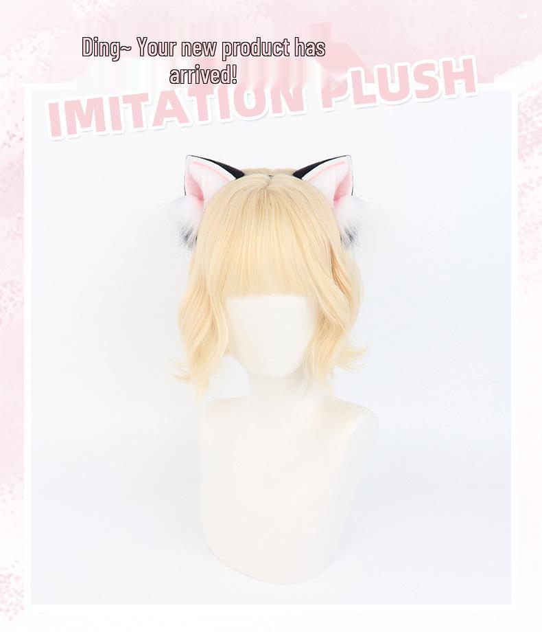 Handmade Realistic Plush Cat & Fox Ears Headband - Cute Lolita Cosplay Hair Accessories
