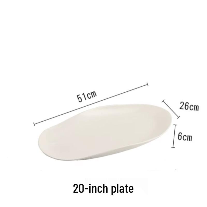 Ceramic Irregular Fish-Shaped Warming Dish with Candle Heater