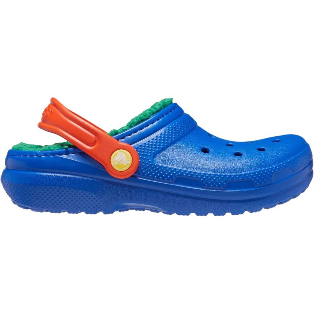 Crocs Classic Lined Comfortable Soft Non-Slip Durable Low-Top Sandals Kids Sandals Blue 207010-4LB