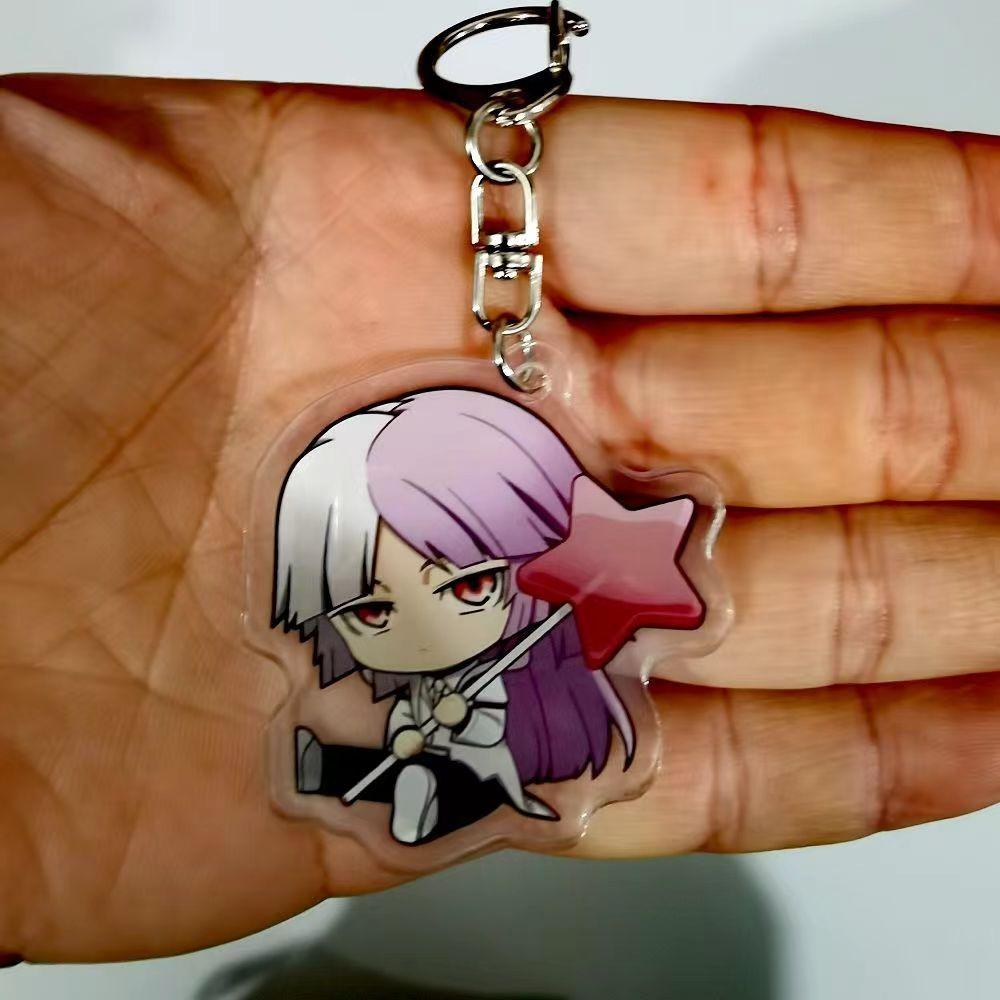 Anime Bungou Stray Dogs Arcylic Keychain Atsushi Nakajima Dazai Flower Key Chain Women Men Accessories Bag Pendant Chaveio Perfect Gifts
