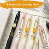 1/4pcs Rich Cat Gel Pens Set Cute Cartoon Lucky Kitty 0.5mm Black Color Ink for Writing Office School