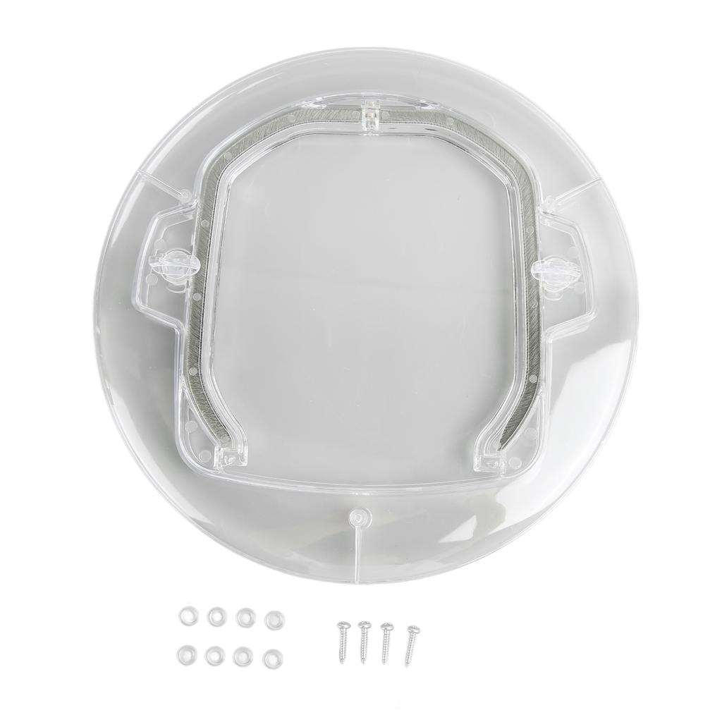 Pet Door Transparent Automatic Window Closure Barrier Free Door Interior Cat Door for Solid and Hollow Interior Door