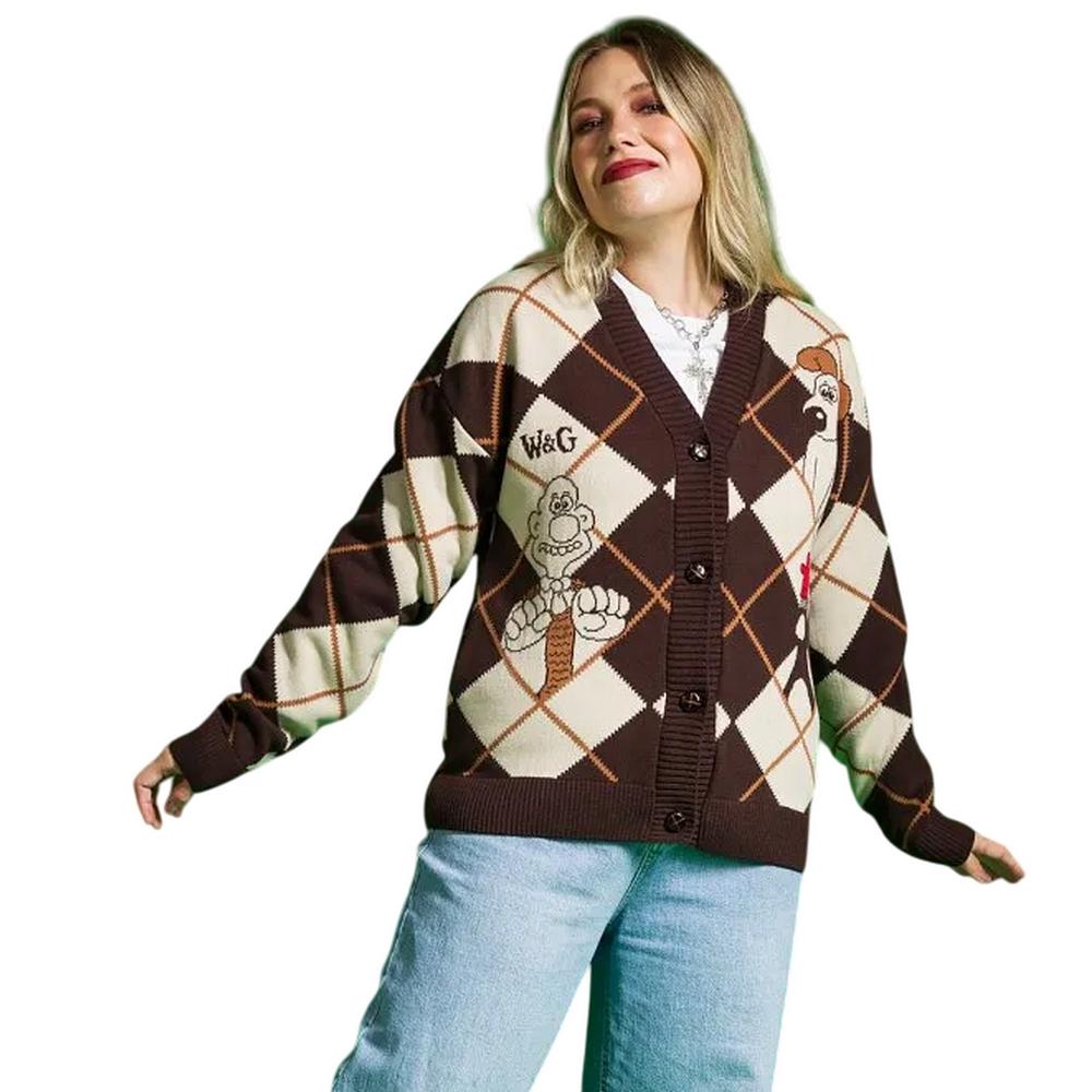 Wallace og Gromit Unisex Voksen Cardigan