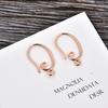 DIY European & American Electroplated Gold U-Shape Ear Hooks for Women - Jewelry Accessories