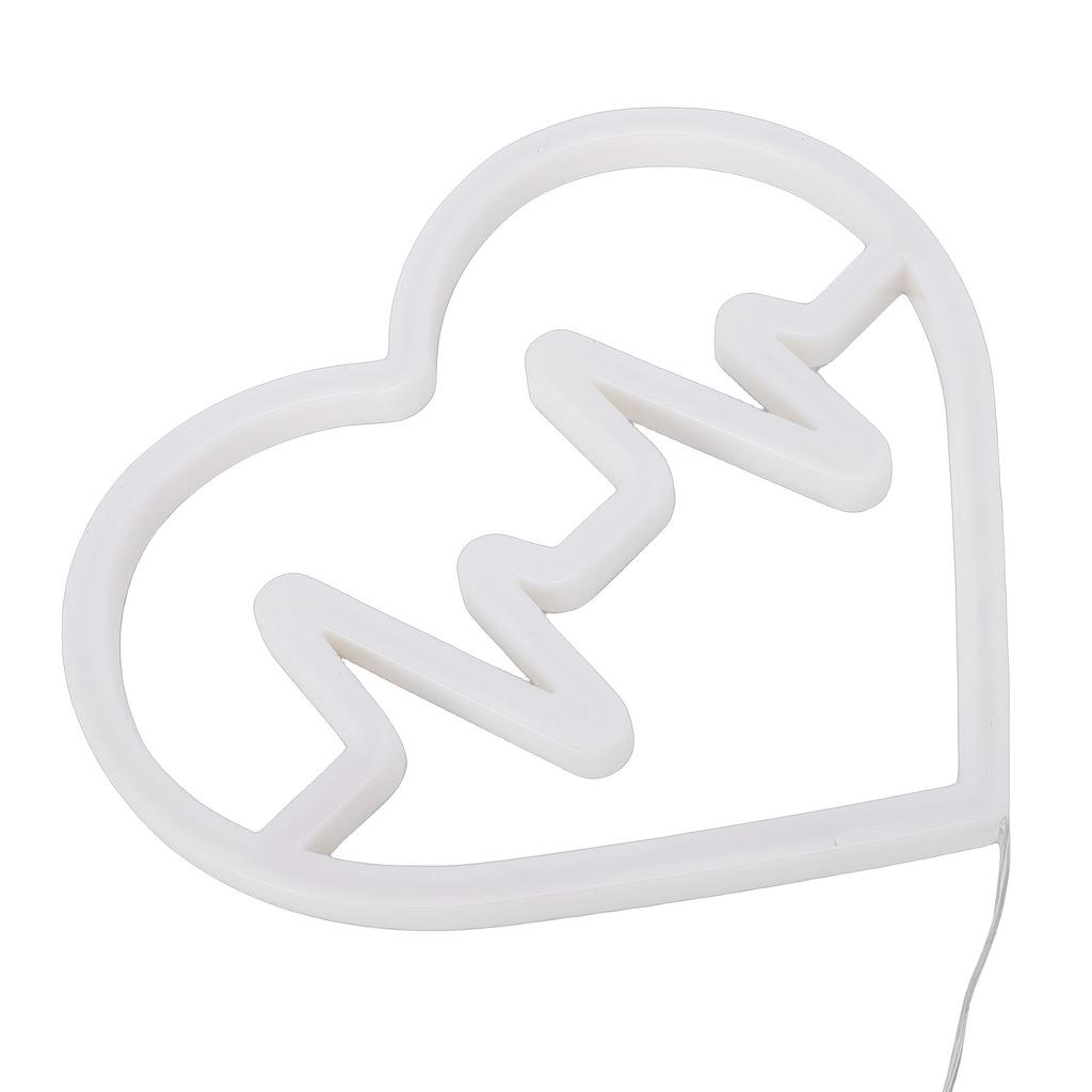 Heart Shaped LED Neon Sign Romantic Neon Light USB Battery Powered for Bedroom Wedding Proposal Party Decoration Pink