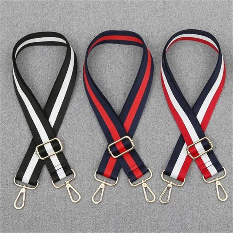 Stripe Shoulder Bag Belt Strap Crossbody Nylon Adjustable Replacement Handbags Straps