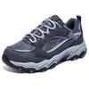 Skechers Outdoor Comfortable Versatile Support Low-Top Casual Shoes Women Sneaker Gray Purple Black 180124-GYPR