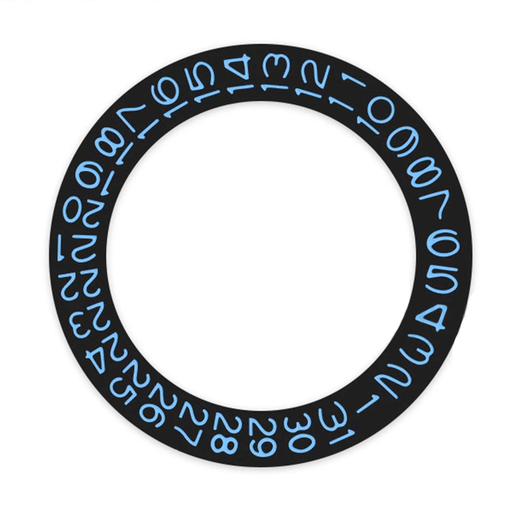 NH35 NH36 Date Dial Fits NH35 NH36 NH34 Movement SKX007 SKX009 Red Blue Black Automatic Mechanical Movt Day Date Dial Wheel