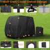 4 Passenger Golf Cart Weatherproofed Cover Heavy Type Compatibility With Cart Brands Dusts Resistant