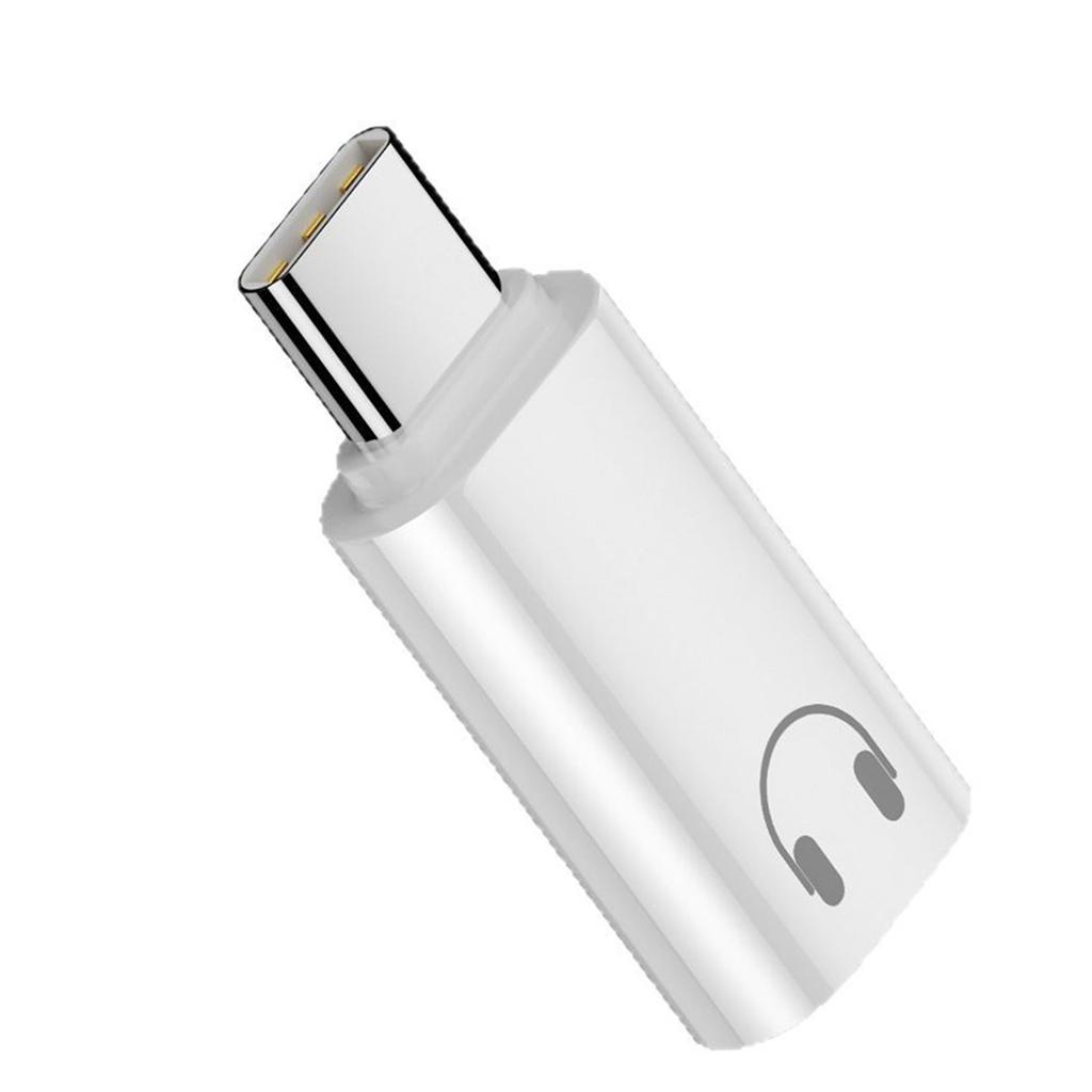USB C to Audio Adapter Type C Male to Female Converter for iPhone iPad MacBook Headphone Use Only