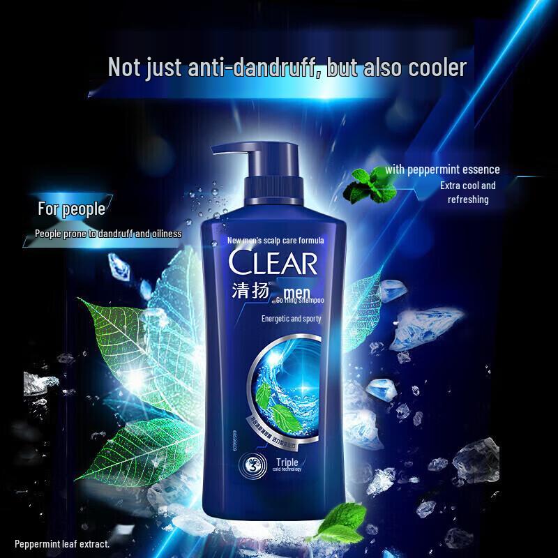 CLEAR Shampoing Anti-Pelliculaire Hommes - Vitalité Sport Menthe 450g