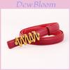 Classic Leather Belt For Women With Alloy Buckle Suitable For Office And Casual Wear