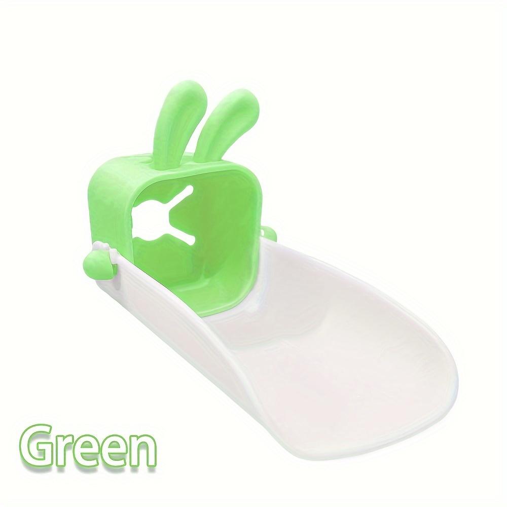 U-Shaped Faucet Extender with Cute Bunny Design - Durable Polyester Kitchen Sink Faucet Extender, Drinking Water Safe, Easy Installation