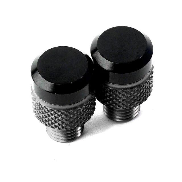 2pcs Motorcycle M10*1.25 CNC Mirror Hole Plug Screws Cover Thread Adapter Bolts For Honda CB650R CB 650R CB 650 R - 2022