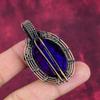 Purple Fire Labradorite Pendant Handmade Copper Wire Wrapped Gemstone Jewelry
