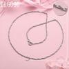925 Sterling Silver Geometric Fashion Necklace Wedding Jewelry