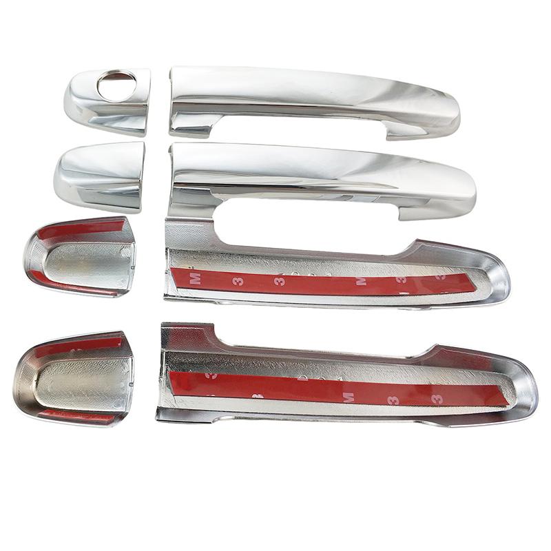 Door Bowl Handle Cover For Toyota Vios 2014 2015 2016 2017 Cars Accessories Styling Chrome Silver Exterior Car Decoration