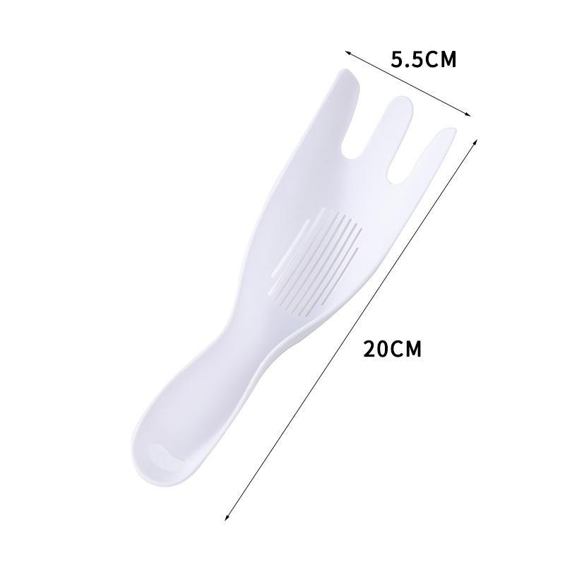 

Многофункциональная ложка для промывки риса: Безопасный для рук, портативный фильтр, дуршлаг, сепаратор яичного белка, ложка для риса. белый