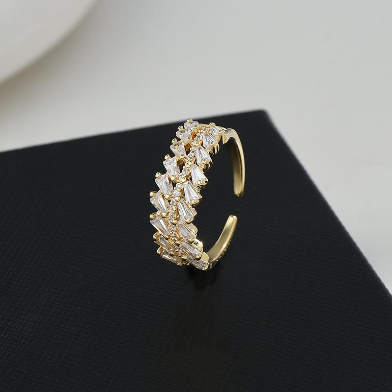 Adjustable Women's Ring Versatile Fashion Personality Simple Clean Ins Style Girl Summer Beach Vacation Jewelry Finger Ring Wedding Party Jewelry